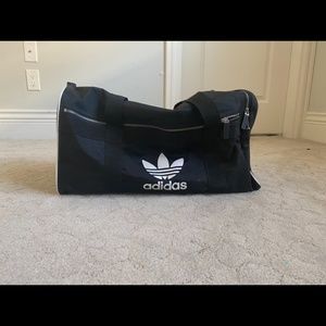 Adidas black duffle bag